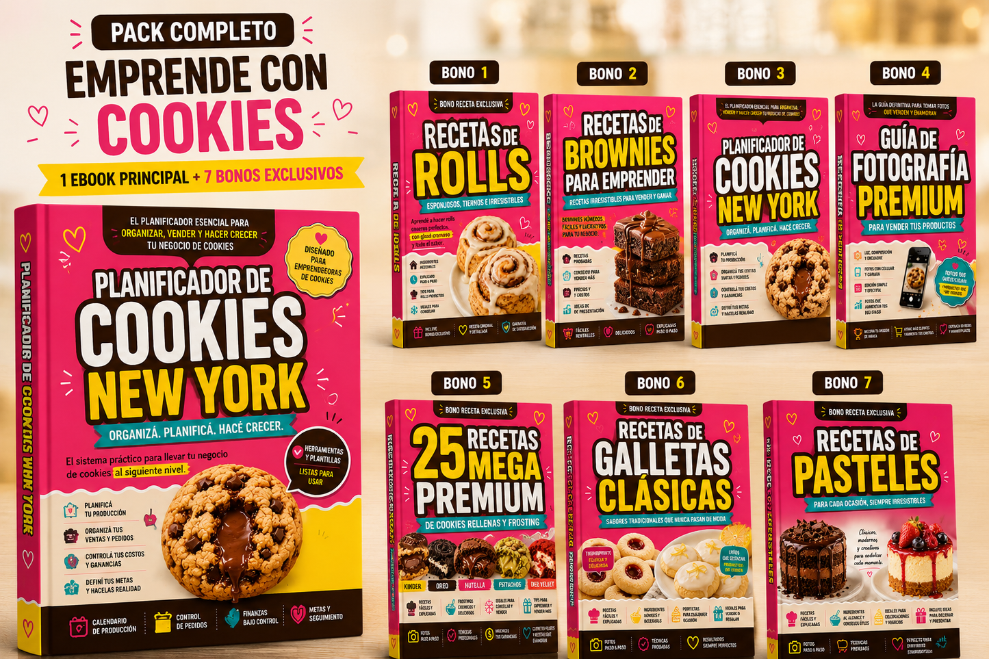 Cookies New York para Emprender + 7 BONOS de regalo
